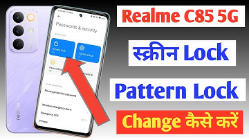 How to change pattern lock in Realme c85 5g | Screen lock | Realme c85 me password kaise change kare