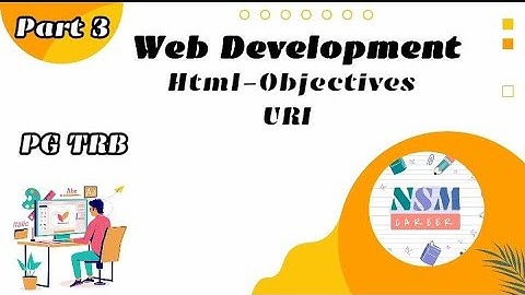 web development | html | unit 6  | computer science| TRB |Objectives |URI, URL,URN