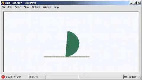 Half Sphere - Dax Phyz Simulation