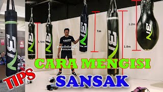 Cara Mengisi sansak Tinju yang benar | Tutorial memadatkan samsak #heavybag #Boxing