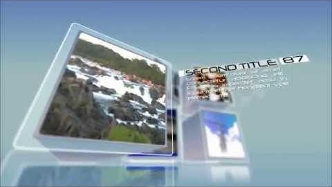 Stylish cubes after effects template