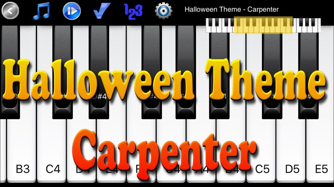 Halloween Theme Carpenter How to Play Piano Melody YouTube Halloween Theme Carpenter How to Play Piano Melody YouTube