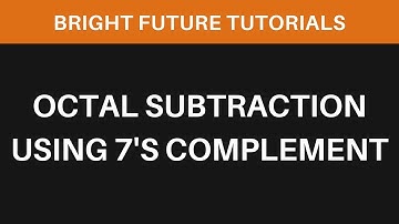 Octal Subtraction using 7
