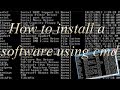 How to install a software using CMD(command promt)