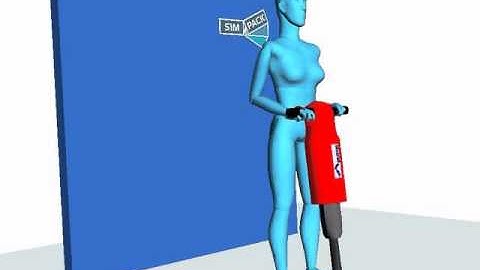 SIMPACK Multibody Simulation (MBS) - Biomechanics - Jack-Hammer