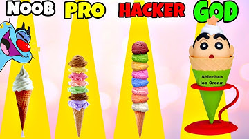 Noob vs Pro vs Hacker vs God | In popsicle Stack | With Oggy and Jack | Karela gamer