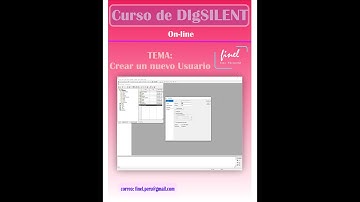 DIgSILENT-01 Creación de un nuevo Usuario