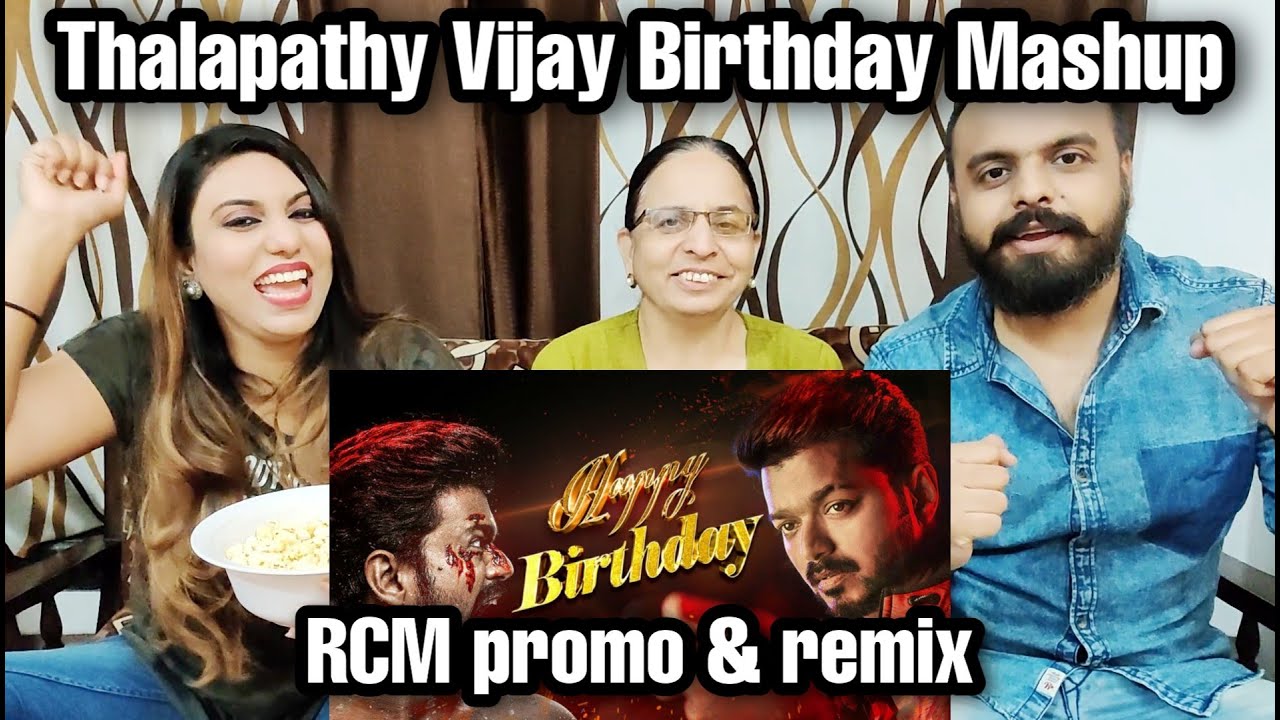 Thalapathy Vijay Birthday Special Mashup 2020 Reaction | Pranav Sri Prasad | RCM | NSM Reaction