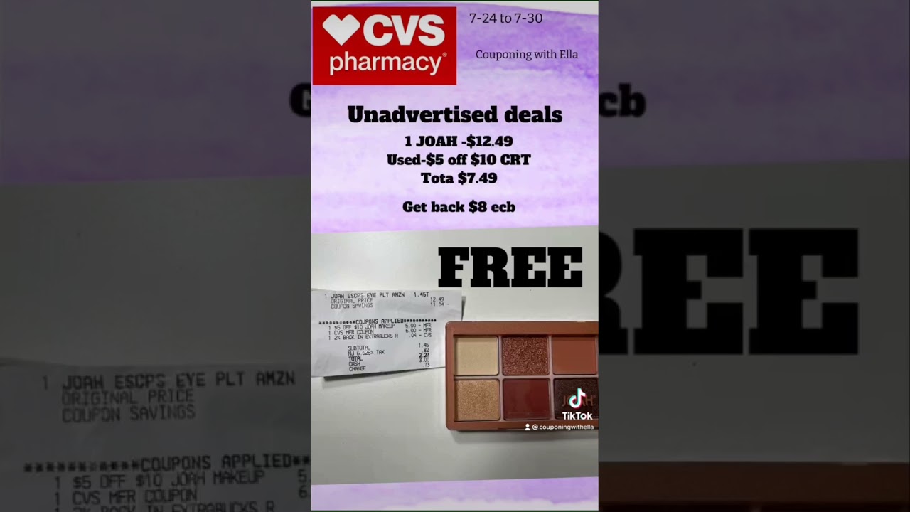 CVS UNADVERTISED JOAH DEALS 🔥🔥 7-24 to 7-30