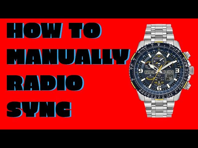 How to manually sync Citizen Skyhawk/Navihawk in Radio Receiving Mode with  app! - YouTube