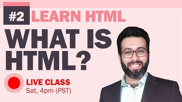 🔴LIVE - 02 - What is #HTML in Urdu Hindi | Learn HTML, CSS, JavaScript | Web Development