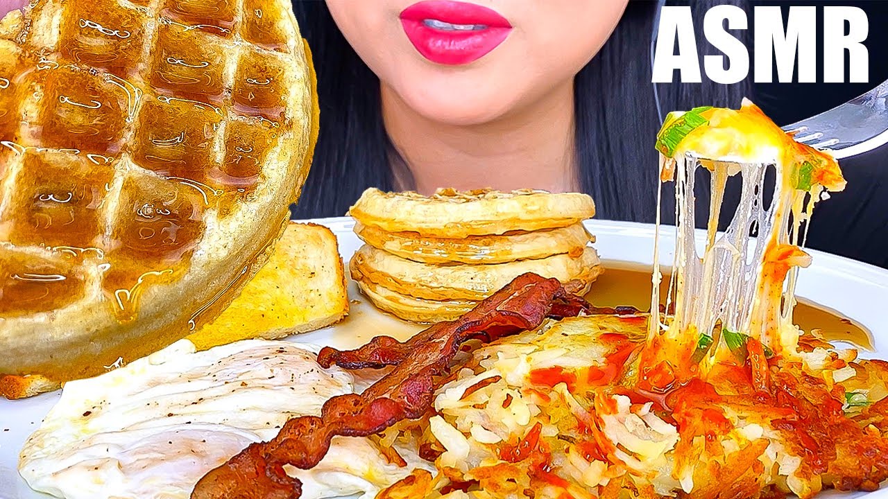 ASMR WAFFLES & EGGS BREAKFAST PLATTER (ASMR PHAN)
