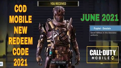 Call Of Duty New Redeem Code| Codm Redeem Code For June 2021