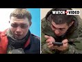 Captured Russian soldiers weep after surrendering in Ukraine