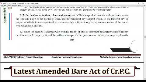 Section 211 to 214 CrPC 1973 II Form of Charge II Chapter 17