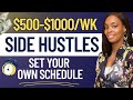 8 FLEXIBLE ONLINE JOBS/SIDE HUSTLES |NO SET SCHEDULE WORK AT HOME JOBS