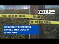 Overnight shootings leave 2 dead in Portland
