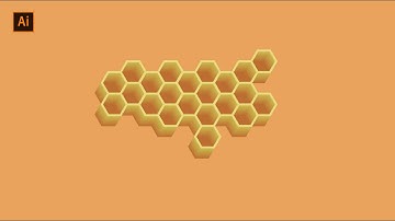 How to make Honeycomb Vector Illustration | Illustrator Tutorial | Jokmax