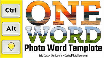 One Word of the Year - Google Slides Photo Word Template