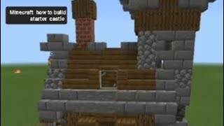 Minecraft How to build starter castle 🏰