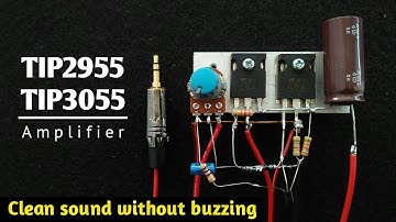 Mini Power Amplifier Using Transistors TIP2955 & TIP3055 | NEW CIRCUIT | cbz project