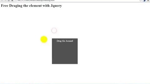 Freely Drag an Element With Jquery
