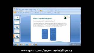 Sage MAS Intelligence Demonstration by ISM