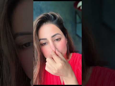 Hina Khan nose play part 1 #nose #beautifulnose #hinakhan #nosering #nosejob