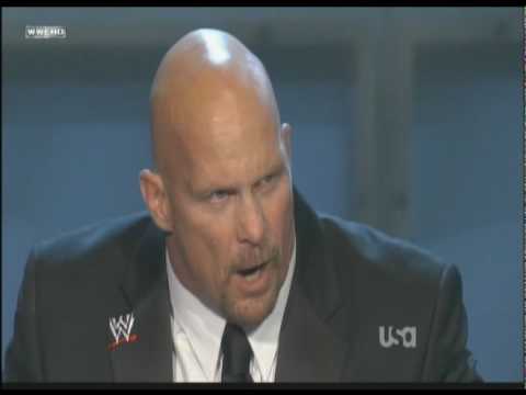 Stone Cold Steve Austin WWE Hall Of Fame Induction Ceremony