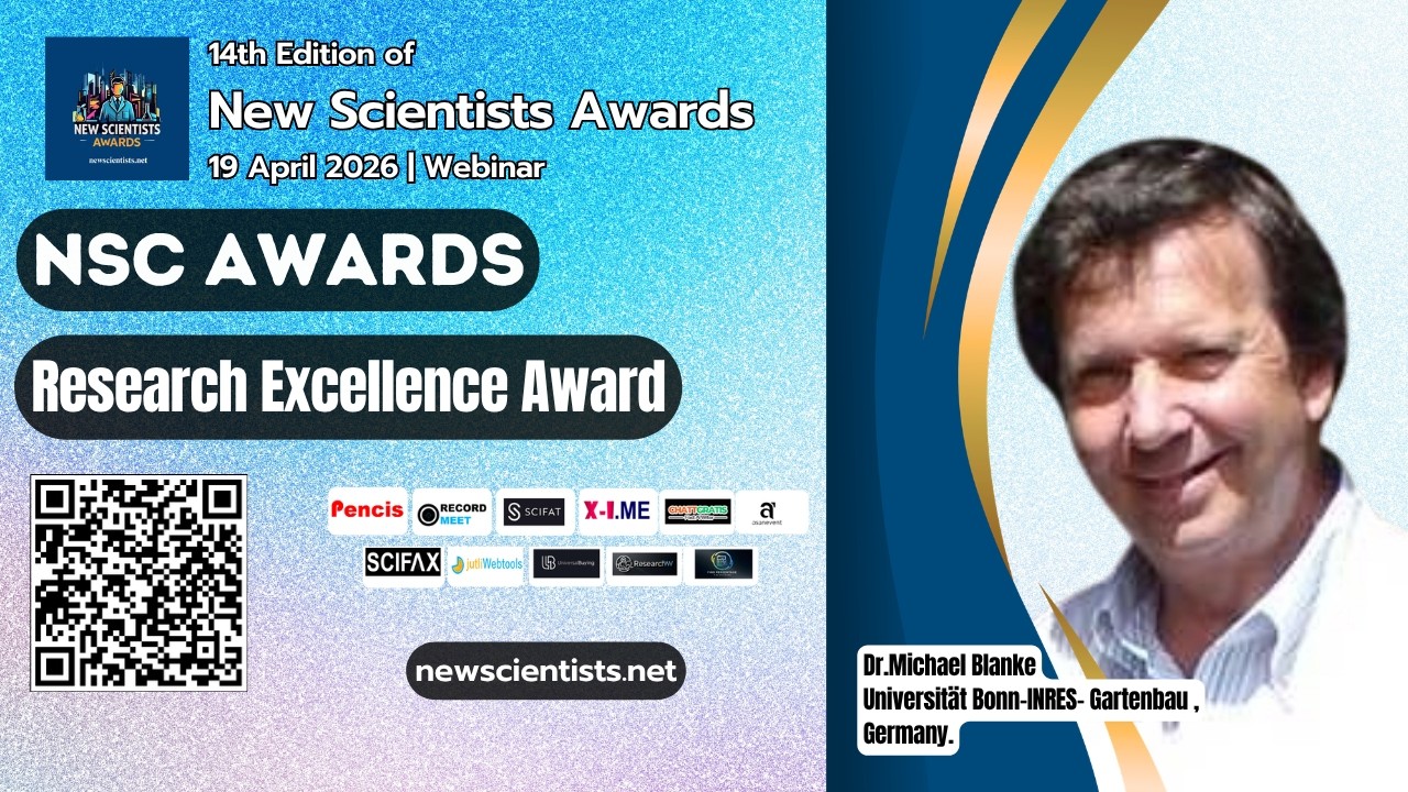Dr.Michael BlankeInstitution | Bonn-INRES- Gartenbau | Germany | Research Excellence Award