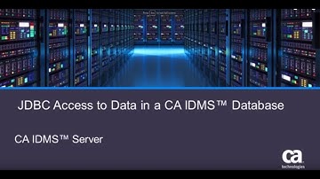 JDBC Access to Data in a CA IDMS™ Database