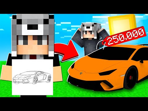 OĞLUMUN ÇİZDİĞİ HER ŞEYİ SATIN ALIYORUM! 😱 - Minecraft