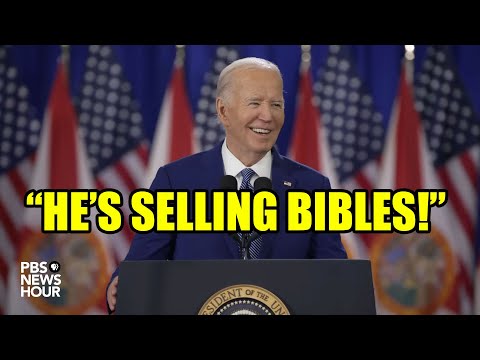 Crowd CRACKS UP as Biden ROASTS Trump for Selling BIBLES