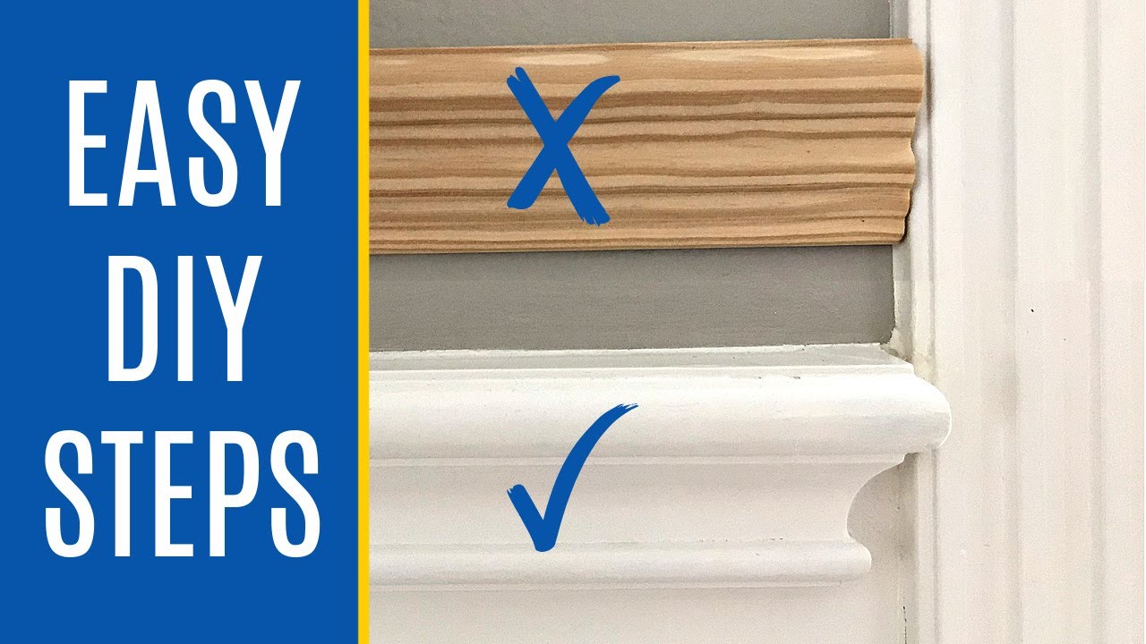 How To Cut End Cap For Chair Rail Molding - How To End Chair Rail At Door Frame, Windows, On A Wall