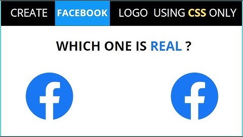 How to Create facebook  Logo using Pure HTML & CSS Only. 😍  || Rajesh web.