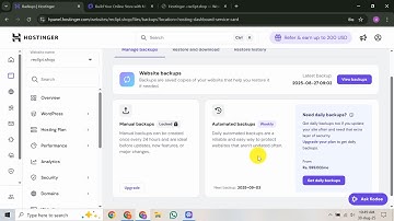 How to Enable Auto Backup on Hostinger