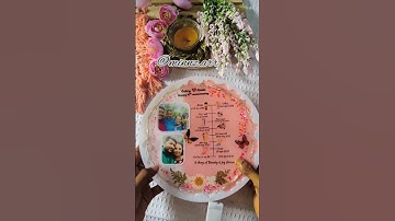 8inch round lovestory frame resin TUTORIAL#artwork #customised #resinphotoframe #handmade#epoxyresin