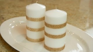 How to make beautiful glitter candles – The Tiny Honeycomb