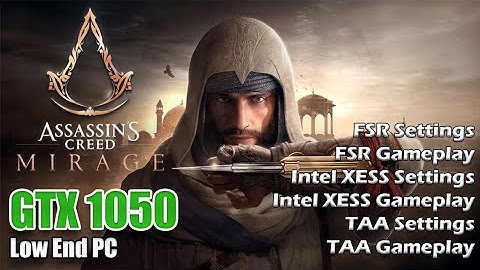 Assassin Creed Mirage op low-end pc-gameplay | GTX 1050 2GB |