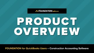 FOUNDATION for QuickBooks Users — Construction Accounting Software screenshot 2