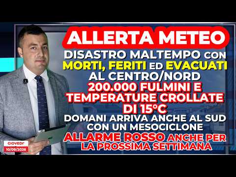 Allerta Meteo, il MALTEMPO fa un DISASTRO e domani arriva anche al Sud. SOS TORNADO e GRANDINE!