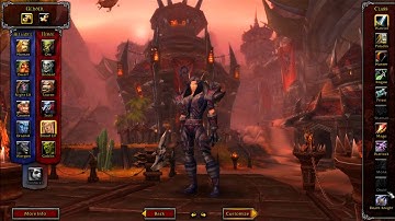 World of Warcraft Mist of Pandaria Character Creation screen