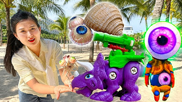 Changcady chiến thắng người mắt xấu tính, giải cứu con ốc mượn hồn, khủng long