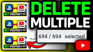 Hoe verwijder je meerdere video