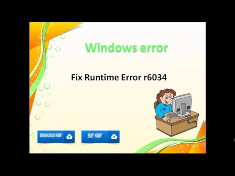 Fix Runtime Error r6034