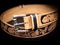 Tooled leather belt | How to make a custom leather belt | FREE Artwork | by Dark Label Leather