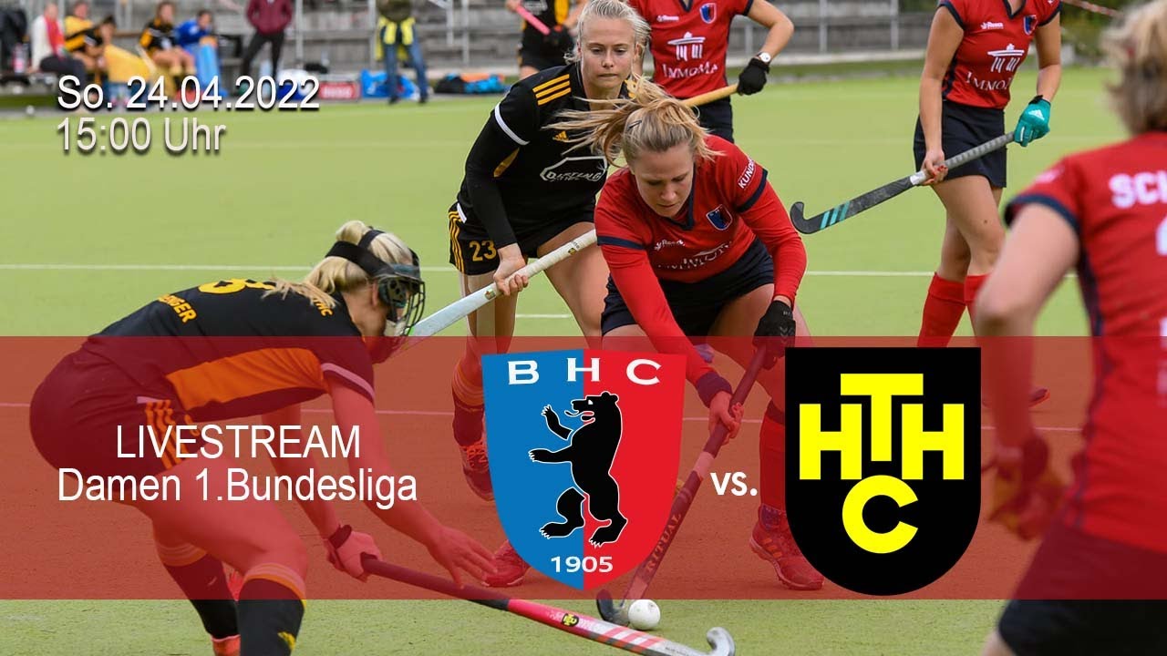 Berliner HC - Harvestehuder THC Damen 24.04.2022 Anpfiff 1500 BHC Hockey -Bundesliga Live