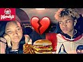I made my 15 year old sister break up with her boyfriend on camera  wendys mukbang
