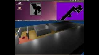 SLAM Exploration using OpenRTM-MORSE