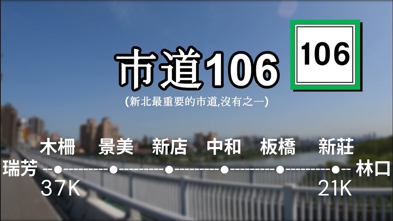 #8-4【市道-106】37K-21K(2/4路程)台北文山木柵-新北新莊 2025.04.14 (加碼：新莊棒球場、富邦悍將、新海橋、大漢溪、秀朗橋、新店溪、瑠公圳、板橋地名由來、景美地名由來)
